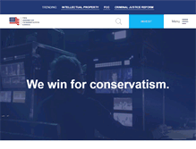 Tablet Screenshot of conservative.org