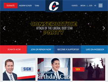 Tablet Screenshot of conservative.ca